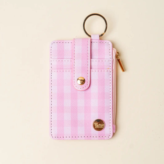 Pinky Gingham Wallet