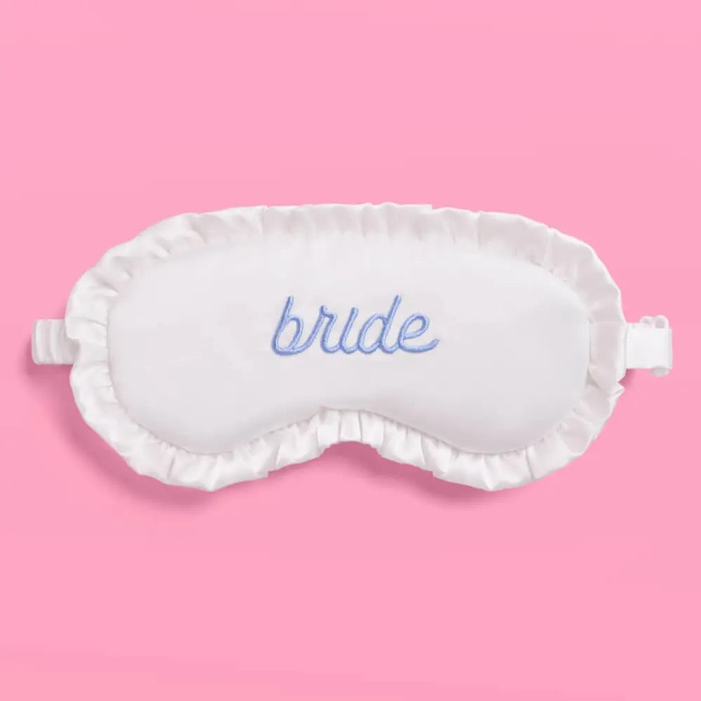 Ruffled Bride Sleep Mask
