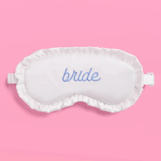 Ruffled Bride Sleep Mask