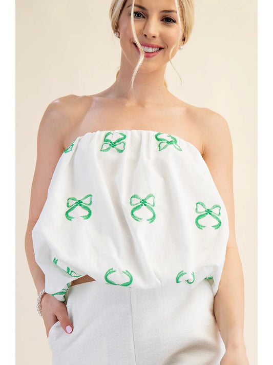 Kelly Strapless Balloon Top