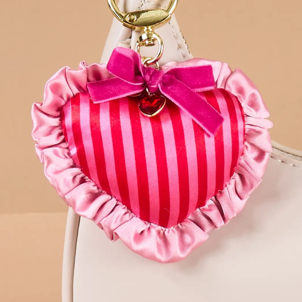 Puffy Heart Bag Charm-Heartthrob