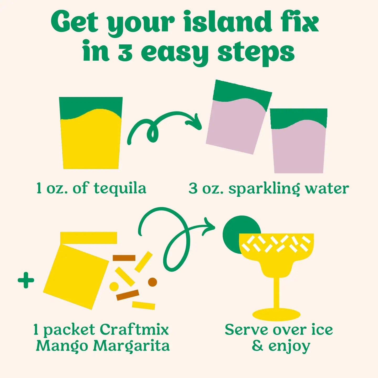 Mango Margarita Single Packet Cocktail Mix