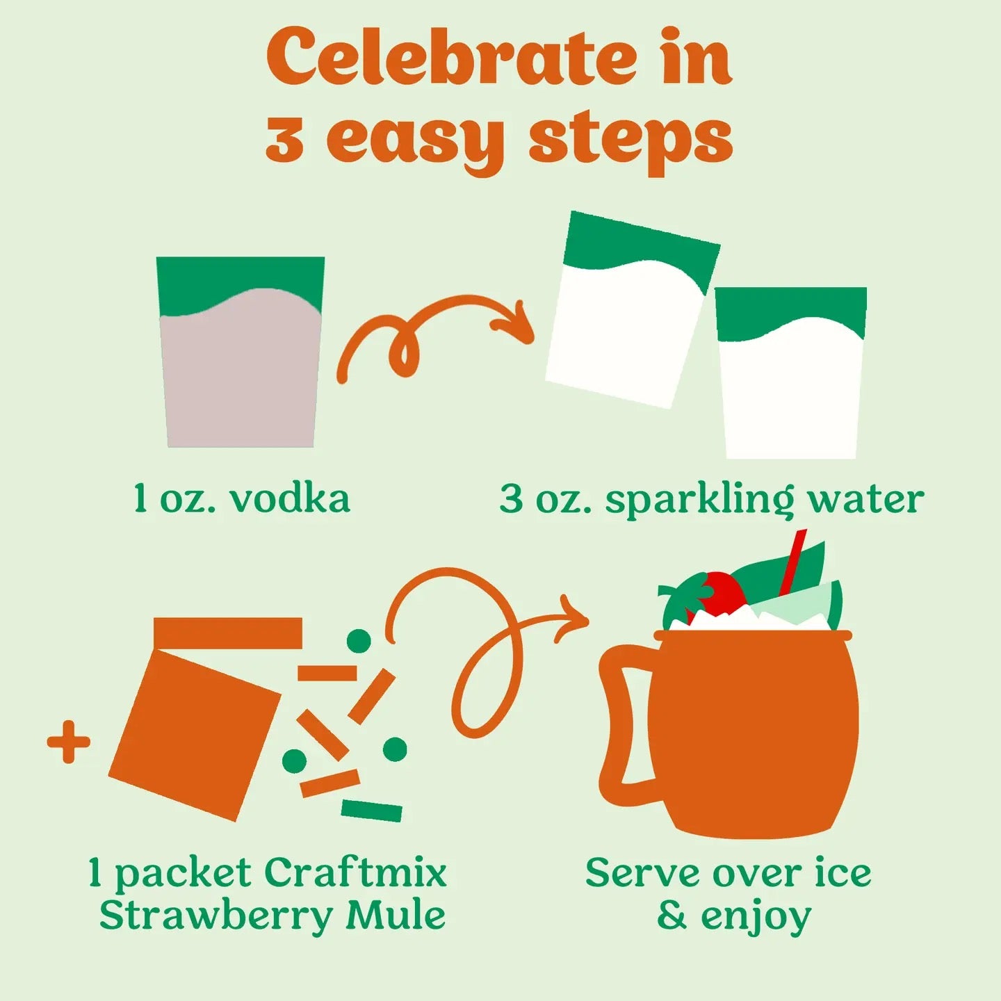 Strawberry Mule Single Packet Cocktail Mix