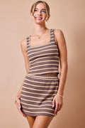 Zara Skort and Tank Set (Brown)