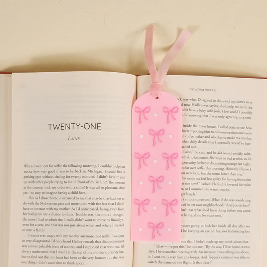Bow Acrylic Bookmark