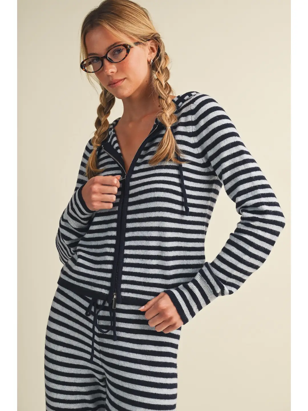 Katy Navy Stripe Jacket