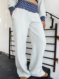 Cosette Polka Dot Waist Wide Leg Sweatpants