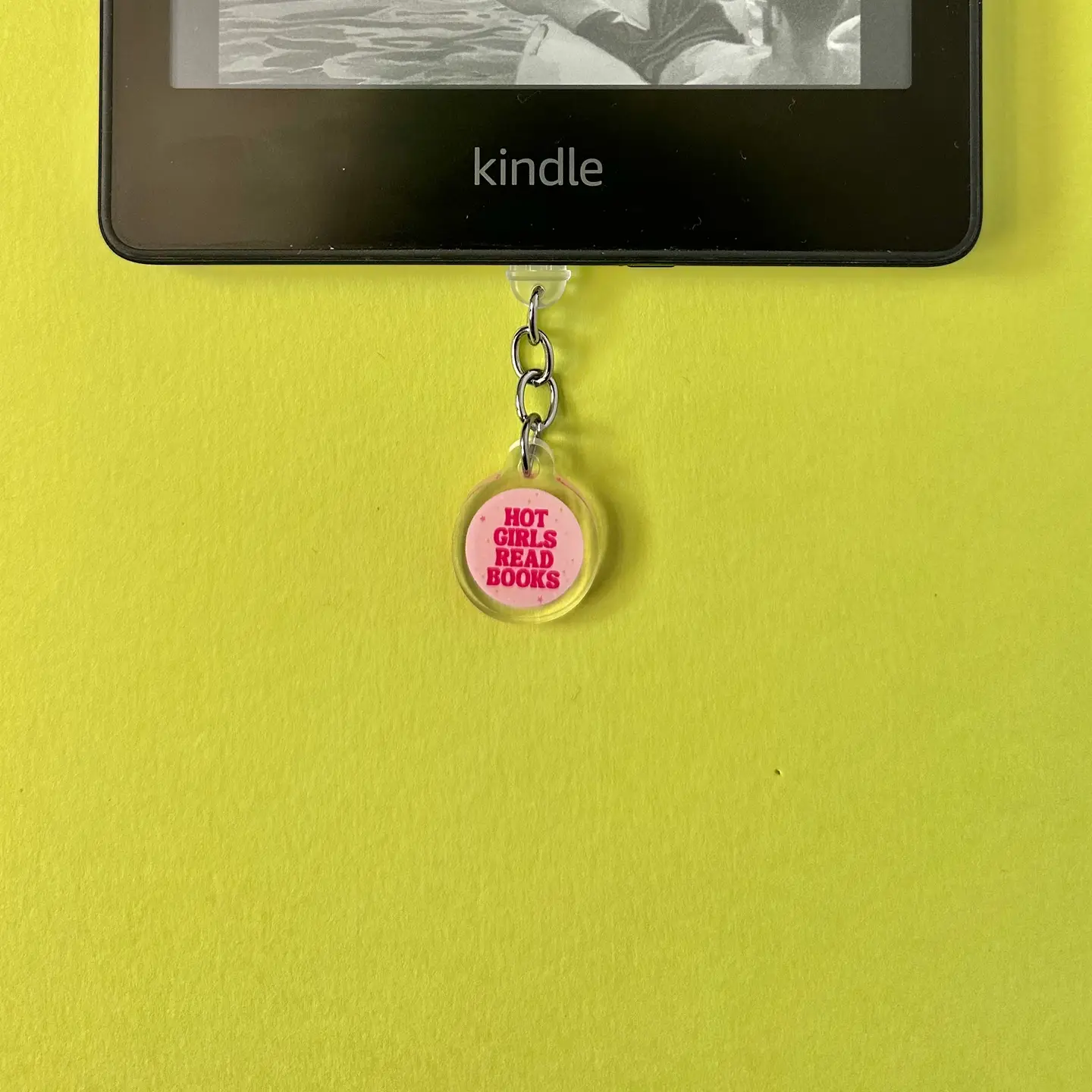 Hot Girls Read Books Type C Dust Plug Charm
