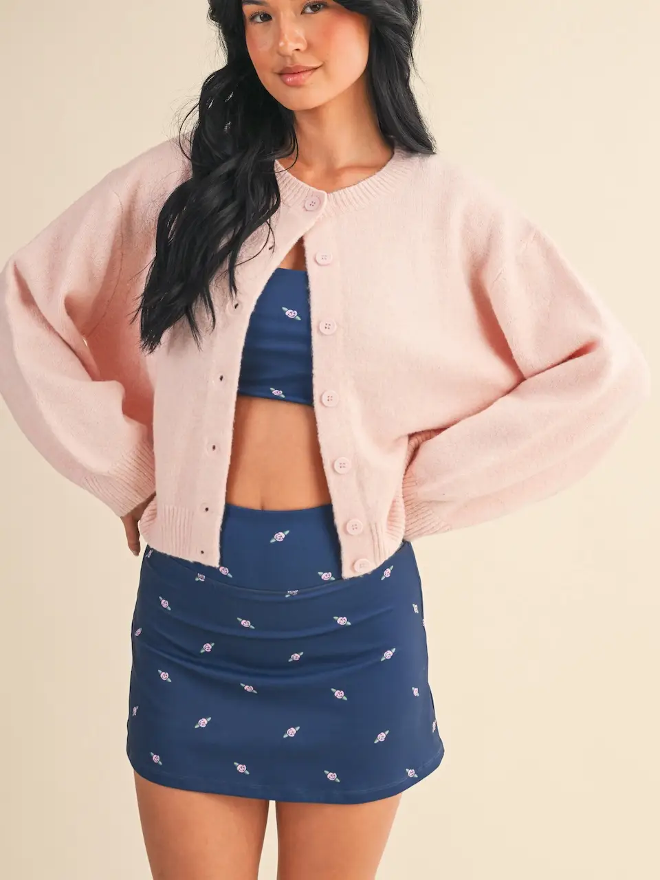 Jade Knitted Button Up Cardigan