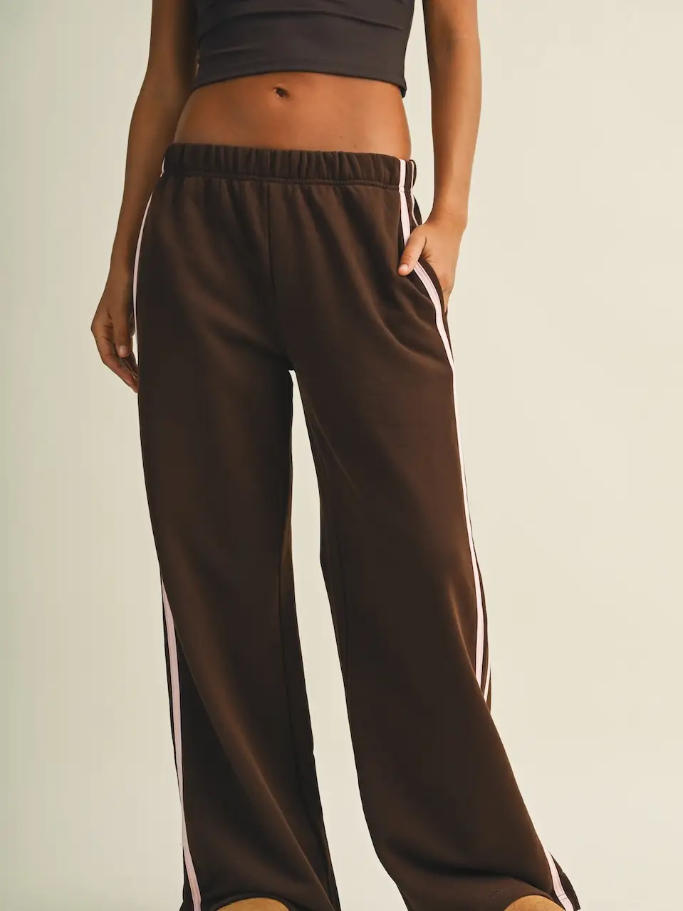 Catherine Side Stripe Low Waist Sweatpant