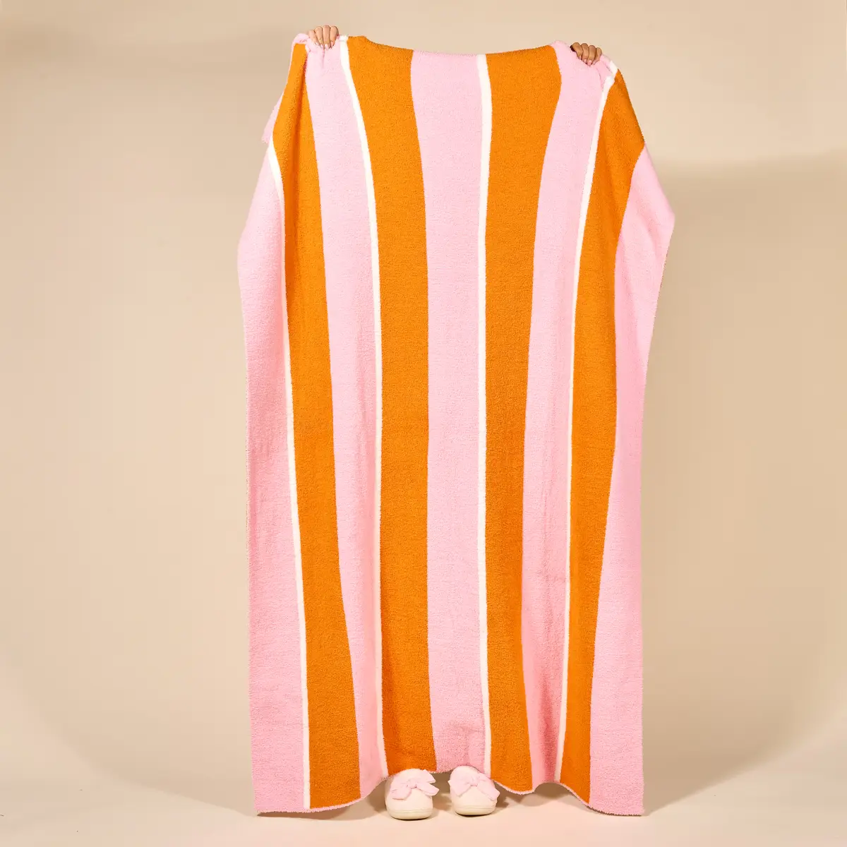 Cozy Dreams Luxe Blanket–Sicily Stripes Pink