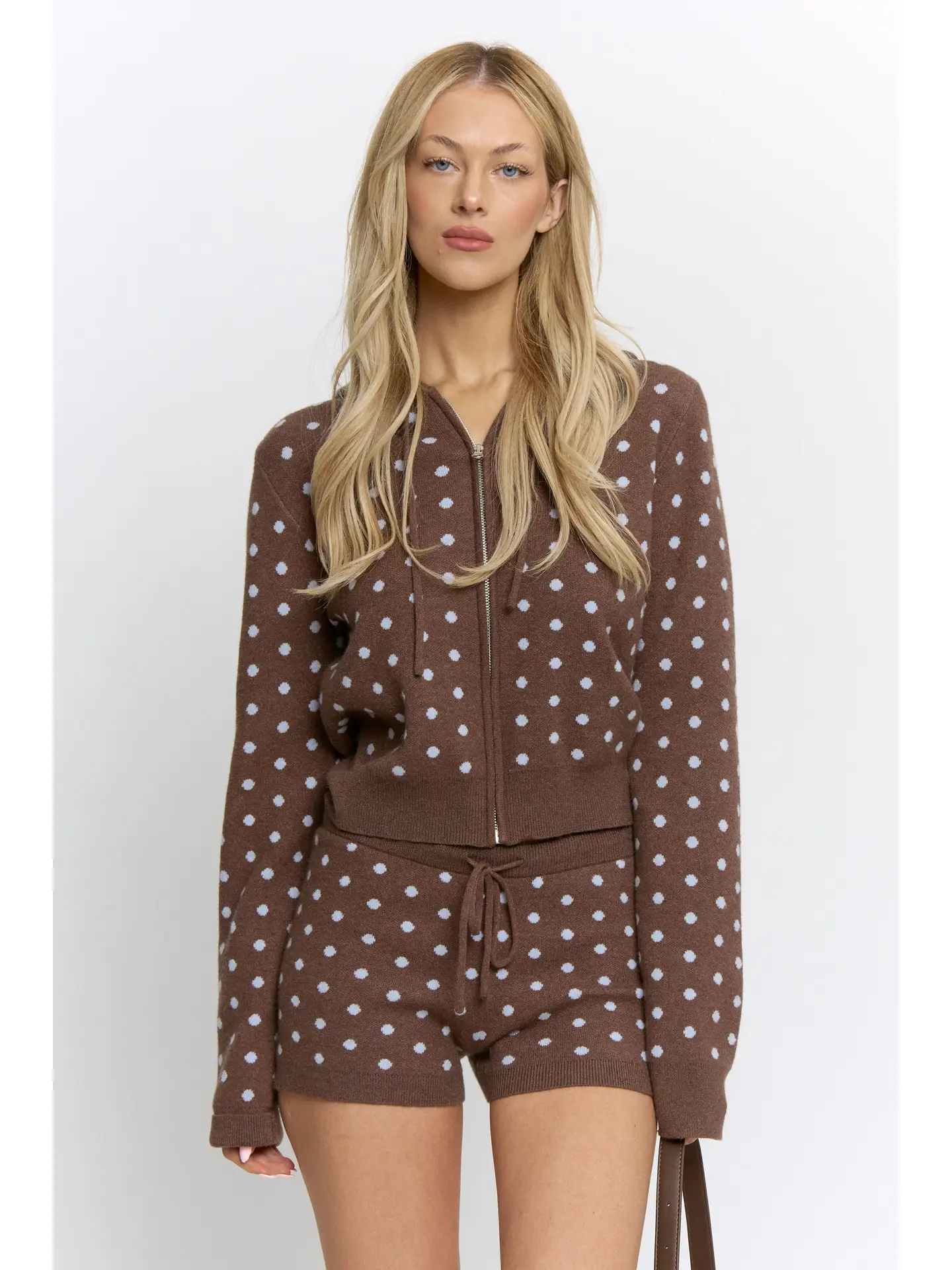 Clara Polka dot Sweater and Shorts Set