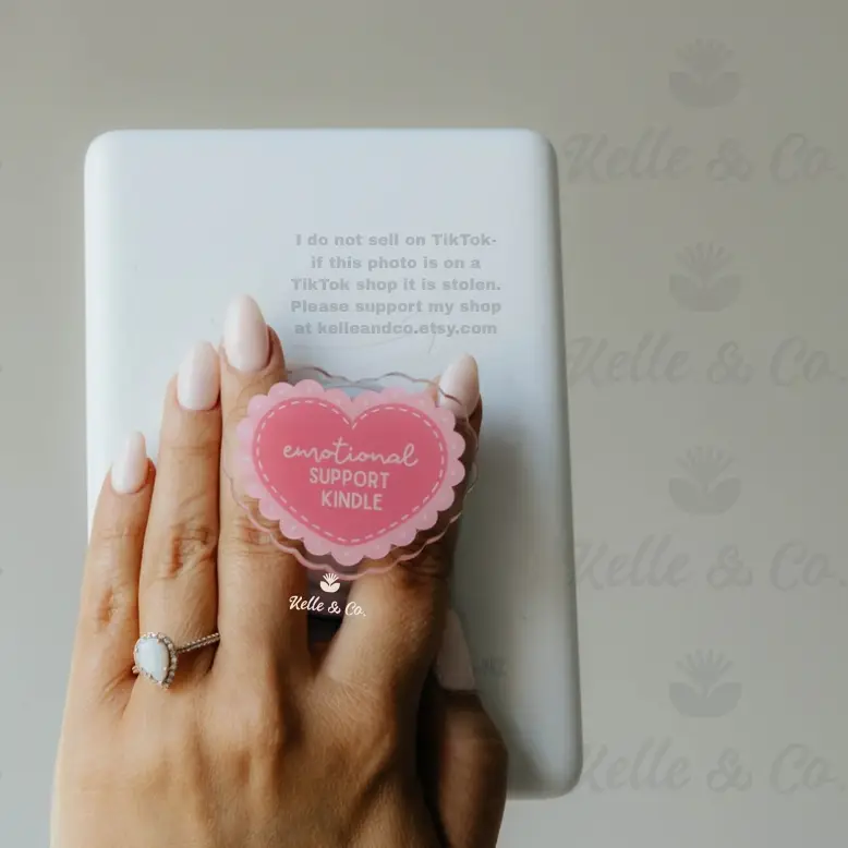 Emotional Support Kindle Grip | Coquette Kindle Grip MagSafe