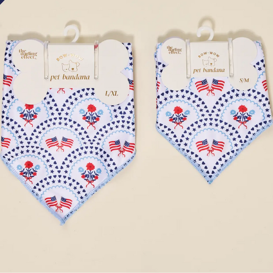 Bow-Wow Pet Bandana–All-American Darling