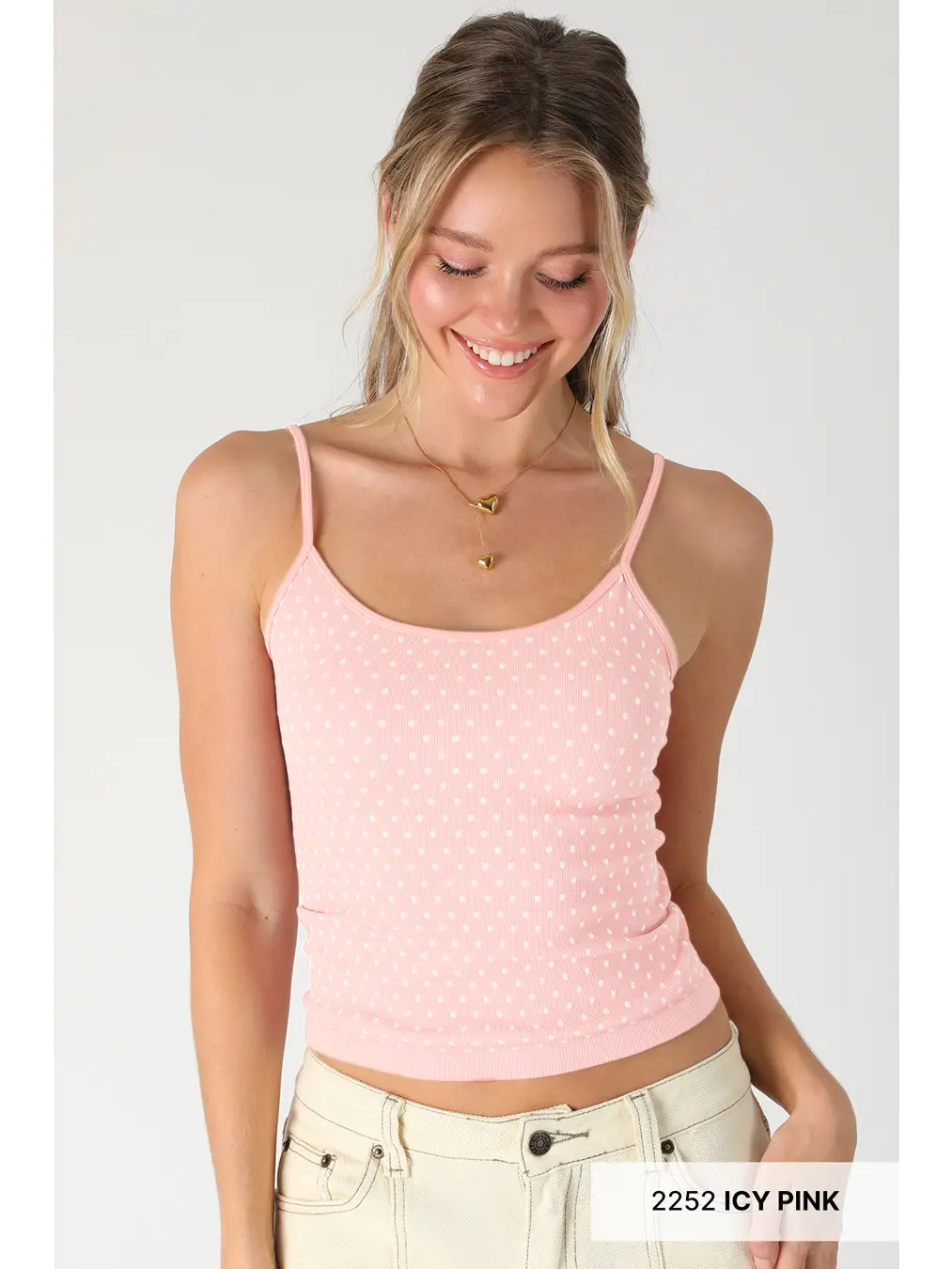 Pink Polka Dot Cami