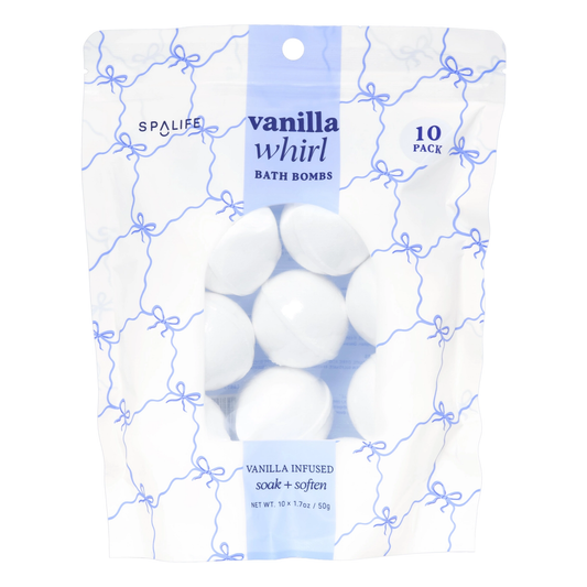 Vanilla Whirl Bath Bombs – 10 Pack